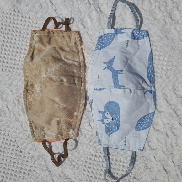 2 Pack of Handmade Masks - Foxes - Picture 3 of 6